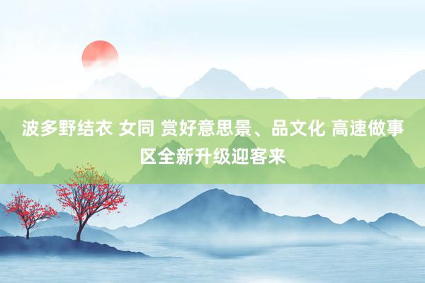 波多野结衣 女同 赏好意思景、品文化 高速做事区全新升级迎客来