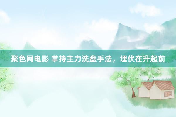 聚色网电影 掌持主力洗盘手法，埋伏在升起前